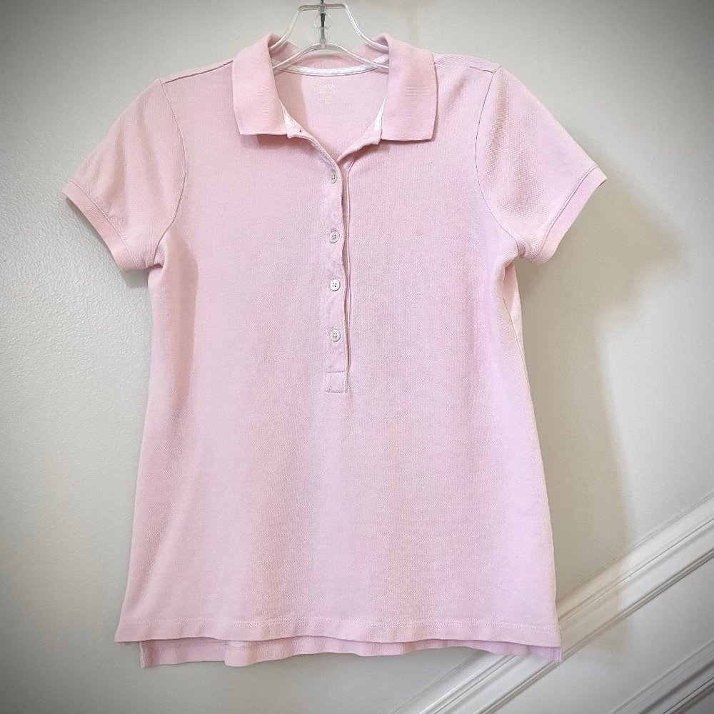 J. Crew Women's Classic Pique Polo Shirt in Pink